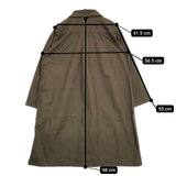 Plantation PL63FA955 コットン 製品洗い コート カーキ レディース プランテーション【中古】5-1204M∞