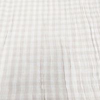 Plantation ギンガムチェック マフラー ストール ベージュ レディース プランテーション【中古】5-0723G◎