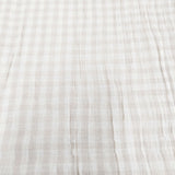 Plantation ギンガムチェック マフラー ストール ベージュ レディース プランテーション【中古】5-0723G◎