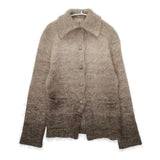 Sybilla グラデーション ニットジャケット ウールナイロン カーディガン ベージュ ブラック レディース シビラ【中古】5-1025T∞