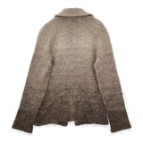 Sybilla グラデーション ニットジャケット ウールナイロン カーディガン ベージュ ブラック レディース シビラ【中古】5-1025T∞