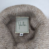 Sybilla グラデーション ニットジャケット ウールナイロン カーディガン ベージュ ブラック レディース シビラ【中古】5-1025T∞