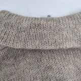 Sybilla グラデーション ニットジャケット ウールナイロン カーディガン ベージュ ブラック レディース シビラ【中古】5-1025T∞