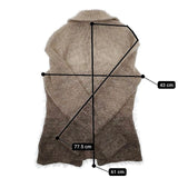 Sybilla グラデーション ニットジャケット ウールナイロン カーディガン ベージュ ブラック レディース シビラ【中古】5-1025T∞