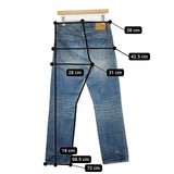 JOURNAL STANDARD サイズ36 コットン ジーンズ セルビッチ デニムパンツ ブルー レディース ジャーナルスタンダード【中古】5-1204G∞