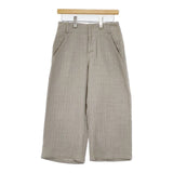 Plantation ウールコットン ワイド パンツ ベージュ レディース プランテーション【中古】5-1025T∞