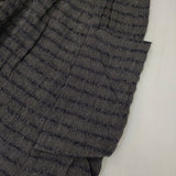 Plantation PL23FF283 リネンウールコットン ボーダー サルエルパンツ グレー レディース プランテーション【中古】5-1204G∞