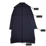 Plantation PL43JA310 コットンカシミヤ 製品洗い コート ネイビー レディース プランテーション【中古】5-1204M∞