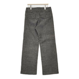 Plantation ヘリンボーン コットンウール パンツ グレー レディース プランテーション【中古】5-1025T∞
