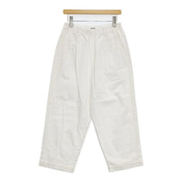 Plantation コットンストレッチ ワイド パンツ ホワイト レディース プランテーション【中古】5-0922G∞