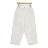 Plantation コットンストレッチ ワイド パンツ ホワイト レディース プランテーション【中古】5-0922G∞