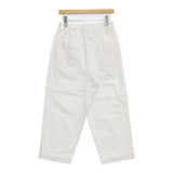 Plantation コットンストレッチ ワイド パンツ ホワイト レディース プランテーション【中古】5-0922G∞