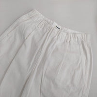 Plantation コットンストレッチ ワイド パンツ ホワイト レディース プランテーション【中古】5-0922G∞