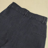 Plantation PL01FF104 コットン インディゴ染め 製品洗い サイズS パンツ ネイビー レディース プランテーション【中古】5-1204G∞