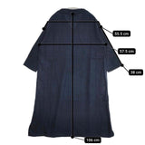 Plantation PL63FH194 インディゴ Vネック コットンウール ワンピース ネイビー レディース プランテーション【中古】5-1204M∞