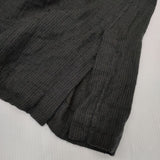 Plantation UCHINO マシュマロガーゼ ストライプ 定価41800円 PL33FH934 ベルト付き ワンピース チャコールグレー レディース プランテーション【中古】5-1204M∞