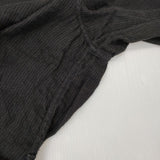 Plantation UCHINO マシュマロガーゼ ストライプ 定価41800円 PL33FH934 ベルト付き ワンピース チャコールグレー レディース プランテーション【中古】5-1204M∞