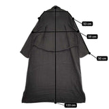 Plantation UCHINO マシュマロガーゼ ストライプ 定価41800円 PL33FH934 ベルト付き ワンピース チャコールグレー レディース プランテーション【中古】5-1204M∞