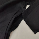 Plantation PL73FH178 Vネック コットン和紙 製品染め ワンピース ブラック レディース プランテーション【中古】5-1204M∞