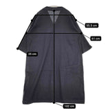 Plantation PL73FH178 Vネック コットン和紙 製品染め ワンピース ブラック レディース プランテーション【中古】5-1204M∞