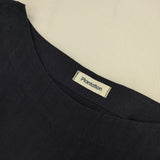 Plantation PL61FK138 コットン 製品染め プルオーバー ブラウス シャツ ネイビー レディース プランテーション【中古】5-1204M∞