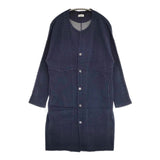 Plantation PL51JA246 羽織 コットン 製品洗い コート ネイビー レディース プランテーション【中古】5-1204M∞