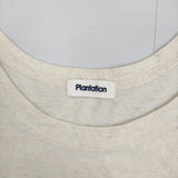 Plantation PL71JK336 サイズM ノースリーブカットソー コットンリネン タンクトップ キナリ レディース プランテーション【中古】5-0622S♪