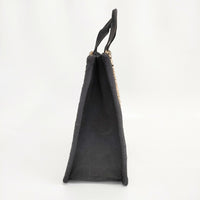 ebagos かご袋大 キャンバス 紅籐 2019SS カゴ袋 防水 かごバッグ ベージュ ブラック レディース エバゴス【中古】5-0707G◎