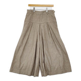 45R/45rpm 撚杢コットンツイードのキュロットスカート 定52800円 24SS ベージュ レディース フォーティーファイブアールピーエム【中古】5-0614M♪