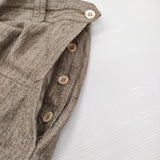 45R/45rpm 撚杢コットンツイードのキュロットスカート 定52800円 24SS ベージュ レディース フォーティーファイブアールピーエム【中古】5-0614M♪