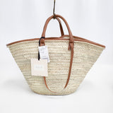 KECH LeS ESSENTIELS ケッシュルエッセンシャル 新品 ketch shld strap bsk ハンドメイドかごバッグ 25SS ベージュ レディース【中古】5-0614M♪