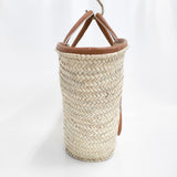KECH LeS ESSENTIELS ケッシュルエッセンシャル 新品 ketch shld strap bsk ハンドメイドかごバッグ 25SS ベージュ レディース【中古】5-0614M♪