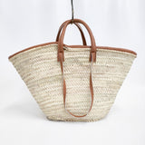 KECH LeS ESSENTIELS ケッシュルエッセンシャル 新品 ketch shld strap bsk ハンドメイドかごバッグ 25SS ベージュ レディース【中古】5-0614M♪