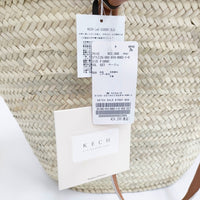 KECH LeS ESSENTIELS ケッシュルエッセンシャル 新品 ketch shld strap bsk ハンドメイドかごバッグ 25SS ベージュ レディース【中古】5-0614M♪