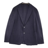 TAGLIATORE DAKAR ウエストゴム ワンプリーツ ジャージースーツ 50/52 セットアップ ネイビー メンズ タリアトーレ【中古】5-1014G♪