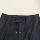 TAGLIATORE DAKAR ウエストゴム ワンプリーツ ジャージースーツ 50/52 セットアップ ネイビー メンズ タリアトーレ【中古】5-1014G♪