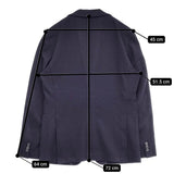 TAGLIATORE DAKAR ウエストゴム ワンプリーツ ジャージースーツ 50/52 セットアップ ネイビー メンズ タリアトーレ【中古】5-1014G♪