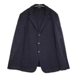 JIL SANDER イタリア製 3ボタン ジャージー 705008 MF430018 サイズL テーラードジャケット ネイビー メンズ ジルサンダー【中古】5-1014M♪