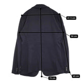JIL SANDER イタリア製 3ボタン ジャージー 705008 MF430018 サイズL テーラードジャケット ネイビー メンズ ジルサンダー【中古】5-1014M♪
