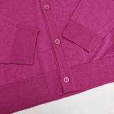 JOHN SMEDLEY エクストラファインメリノウール ニット カーディガン ピンク メンズ ジョンスメドレー【中古】5-1120T∞