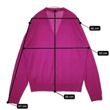 JOHN SMEDLEY エクストラファインメリノウール ニット カーディガン ピンク メンズ ジョンスメドレー【中古】5-1120T∞