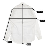 ASPESI コットン サイズS ドレスシャツ 長袖シャツ ホワイト メンズ アスペジ【中古】5-1025M∞