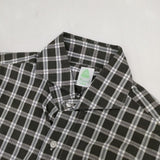 Finamore イタリア製 チェック 長袖シャツ カーキ グレー ホワイト メンズ フィナモレ【中古】5-1025M∞