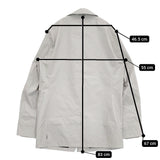 Herno LAMINAR GORE-TEX レインコート IM039UL-11101-1250 サイズ50 ステンカラーコート ライトグレー メンズ ヘルノ【中古】5-1014M♪