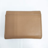 PRADA ソフトグレインレザー 財布 定価108900円 箱・タグ付き 1MH043 三つ折り財布 ブラウン レディース プラダ【中古】5-0614G♪