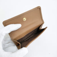 PRADA ソフトグレインレザー 財布 定価108900円 箱・タグ付き 1MH043 三つ折り財布 ブラウン レディース プラダ【中古】5-0614G♪