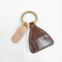 IL BISONTE 新品 オンライン限定 クロコエンボスドレザー キーリング 定価8800円 54232306050 ブラウン レディース イルビゾンテ【中古】5-0614G♪