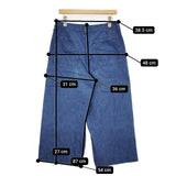 45R/45rpm 麦デニムのシャルロット5（濃）定価29700円 サイズ4 デニムパンツ ブルー レディース フォーティーファイブアールピーエム【中古】5-0922G∞