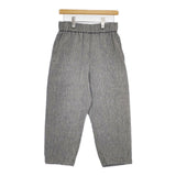 ARTS&SCIENCE 0221-L3013-2088 シルクリネン ヘリンボーン イージーパンツ パンツ 22SS グレー レディース アーツ&サイエンス【中古】5-0812M△