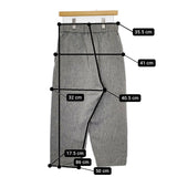 ARTS&SCIENCE 0221-L3013-2088 シルクリネン ヘリンボーン イージーパンツ パンツ 22SS グレー レディース アーツ&サイエンス【中古】5-0812M△